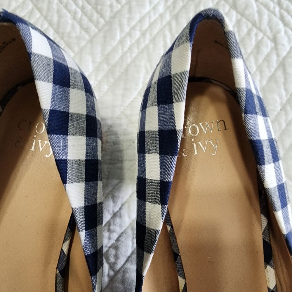 crown and ivy plaid low heels shoes - Picture 4 of 9